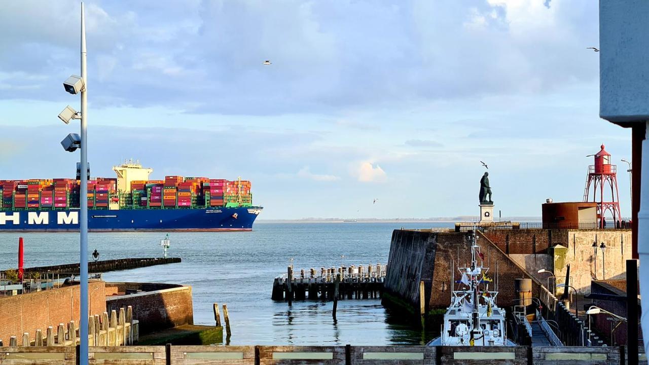 Rijksmonument Havenzicht, Met Zeezicht, Ligging Direct Aan Zee En Centrum Vlissingen Eksteriør billede