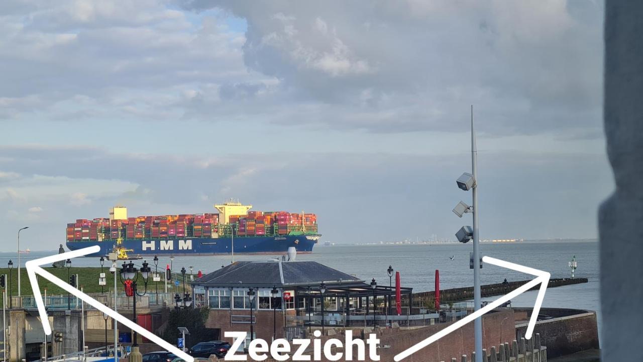 Rijksmonument Havenzicht, Met Zeezicht, Ligging Direct Aan Zee En Centrum Vlissingen Eksteriør billede