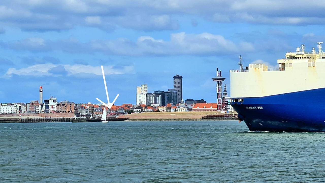 Rijksmonument Havenzicht, Met Zeezicht, Ligging Direct Aan Zee En Centrum Vlissingen Eksteriør billede